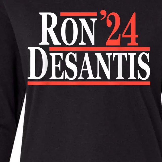 Ron DeSantis For President In 2024 Womens Cotton Relaxed Long Sleeve T-Shirt