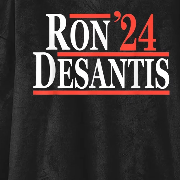 Ron DeSantis For President In 2024 Hooded Wearable Blanket