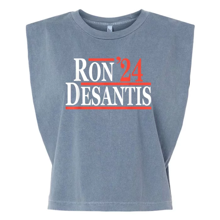 Ron DeSantis For President In 2024 Garment-Dyed Women's Muscle Tee