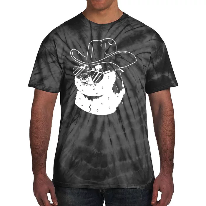 Rodeo Doge Funny Dogecoin Tie-Dye T-Shirt