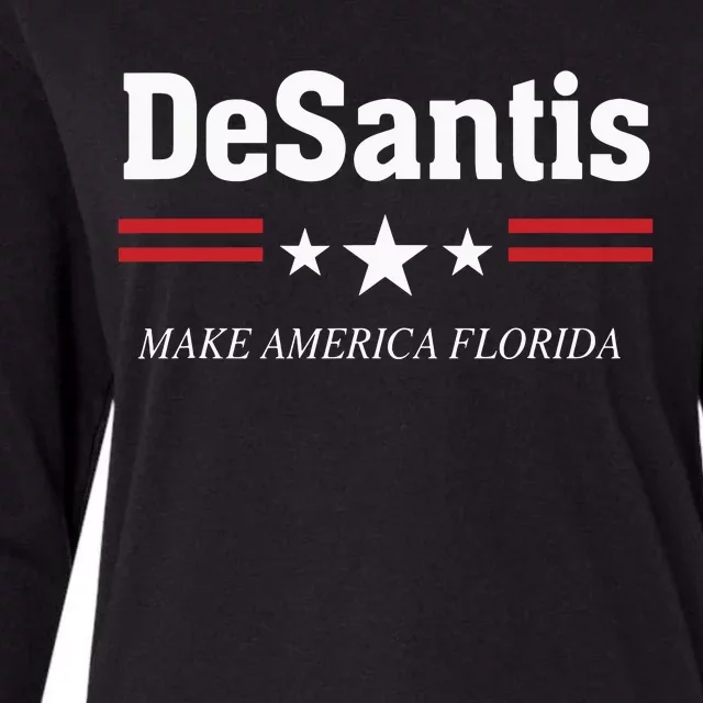 Ron DeSantis For President 2024 Election Proud Republican 2163 Womens Cotton Relaxed Long Sleeve T-Shirt