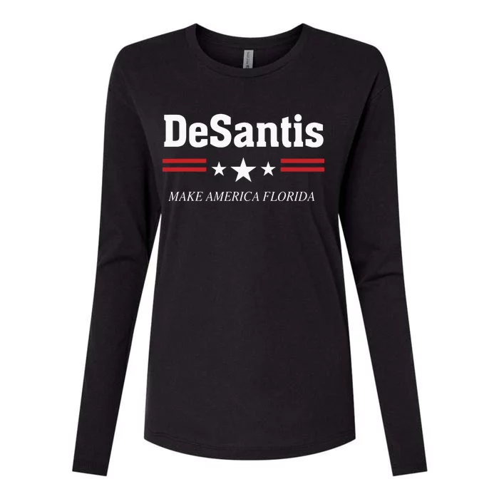 Ron DeSantis For President 2024 Election Proud Republican 2163 Womens Cotton Relaxed Long Sleeve T-Shirt