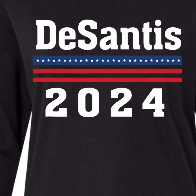 Ron DeSantis For President 2024 Election Proud Republican Womens Cotton Relaxed Long Sleeve T-Shirt