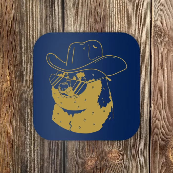 Rodeo Doge Funny Dogecoin Coaster