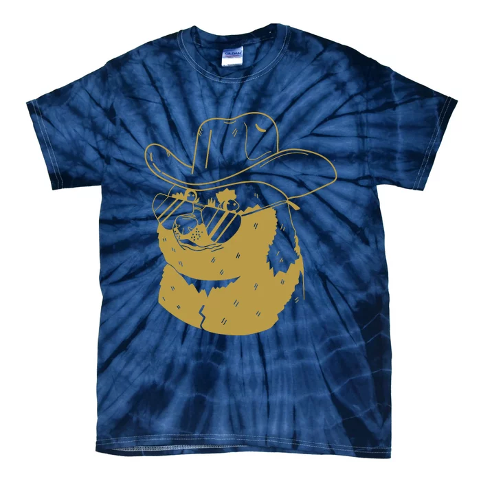 Rodeo Doge Funny Dogecoin Tie-Dye T-Shirt