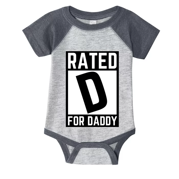 Rated D For Daddy Infant Baby Jersey Bodysuit