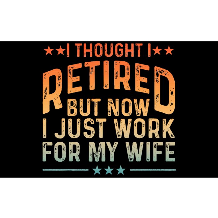 Retired Design For Retired Retirement Bumper Sticker