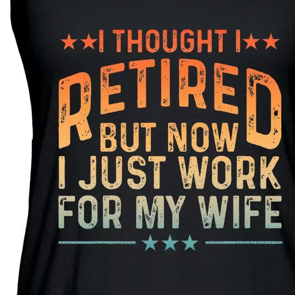 Retired Design For Retired Retirement Ladies Essential Flowy Tank