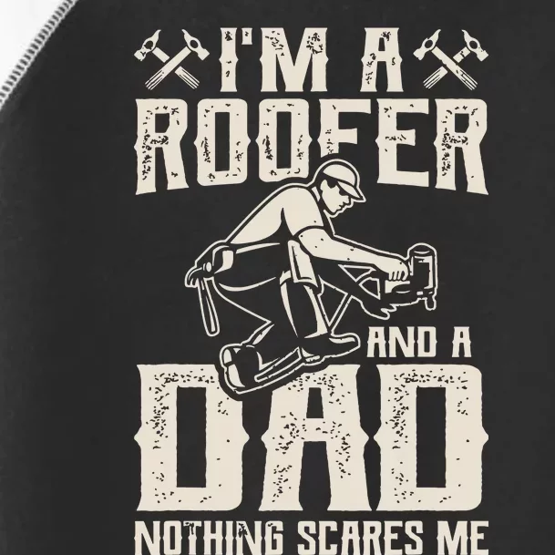 Roofer Dad Funny Roofing Novelty Toddler Fine Jersey T-Shirt