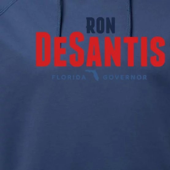 Ron DeSantis Florida Governor Performance Fleece Hoodie