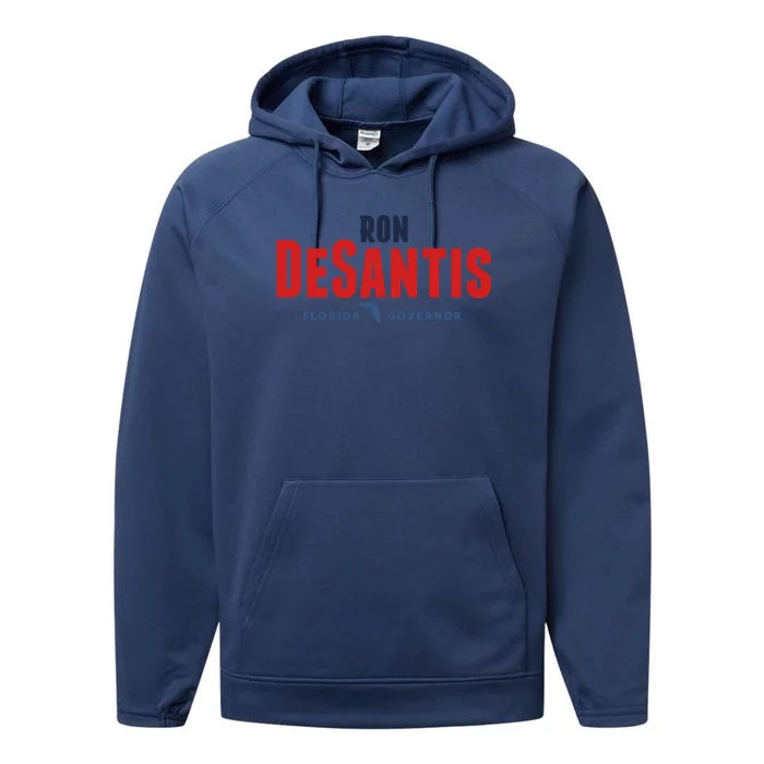 Ron DeSantis Florida Governor Performance Fleece Hoodie