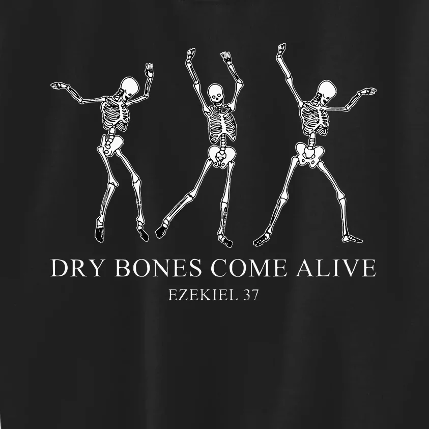 Retro Dry Funny Bones Come Alive Dancing Skeleton Halloween Kids Sweatshirt