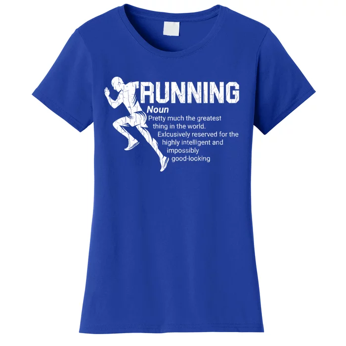 Running Definition Funny Marathon Runner Graphic Gift Women's T-Shirt