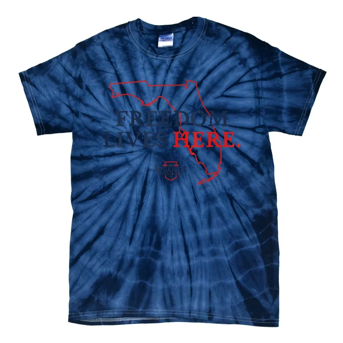 Ron DeSantis Freedom Lives Here Don't Tread On Florida 2022 Tie-Dye T-Shirt