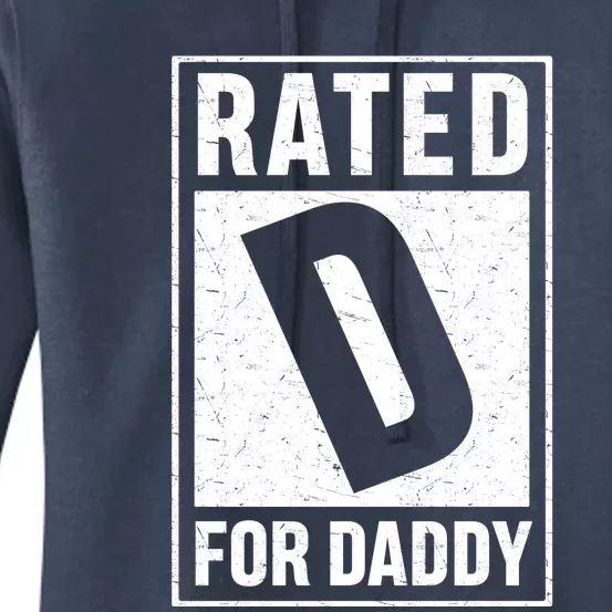 Rated D For Daddy Funny Dad Women's Pullover Hoodie