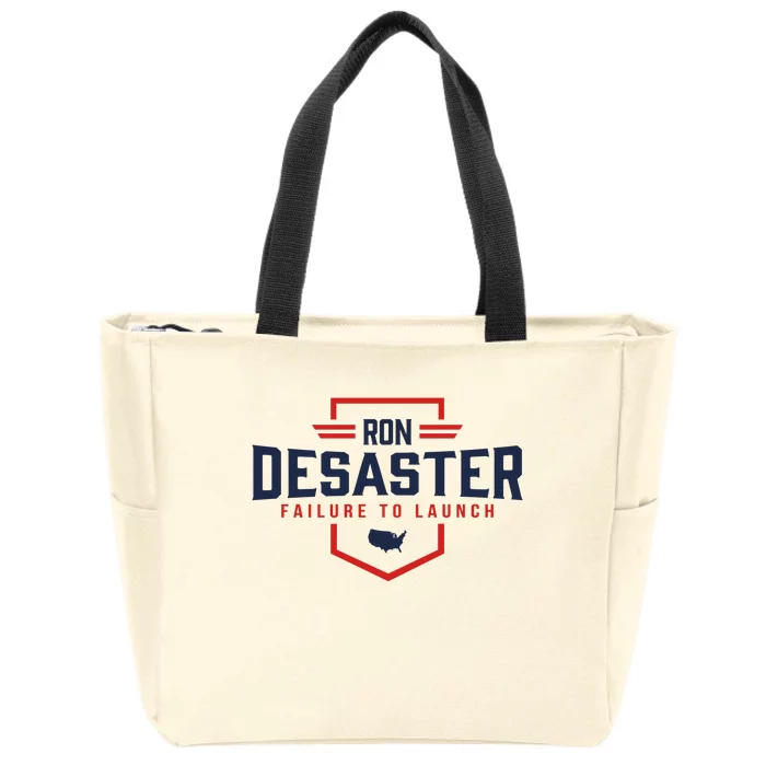 Ron DeSaster Failure To Launch Ron DeSantis For President 2024 Zip Tote Bag