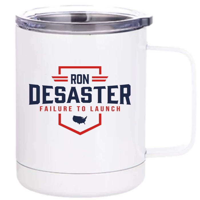 Ron DeSaster Failure To Launch Ron DeSantis For President 2024 Front & Back 12oz Stainless Steel Tumbler Cup