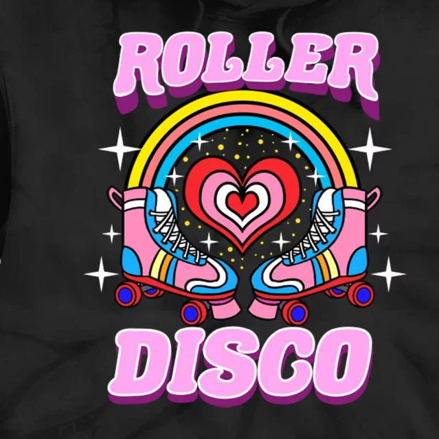 Roller Disco For 70s Party Tie Dye Hoodie