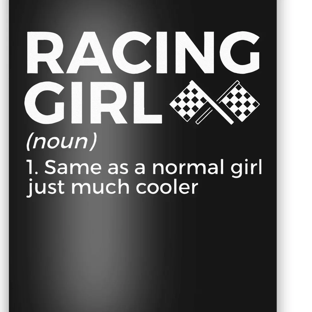 Racing Definition For Racers Race Car Parties Poster