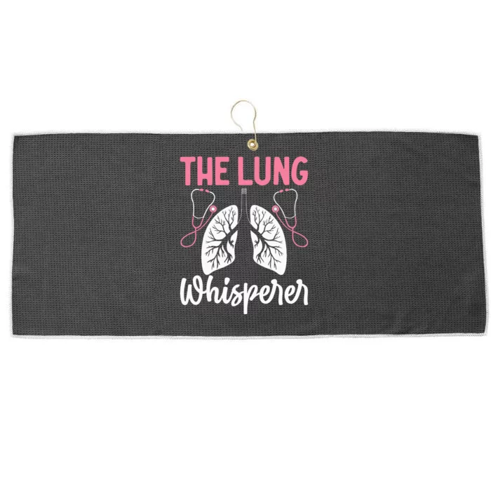 Rt Doctor Funny Respiratory Therapist The Lung Whisperer Large Microfiber Waffle Golf Towel