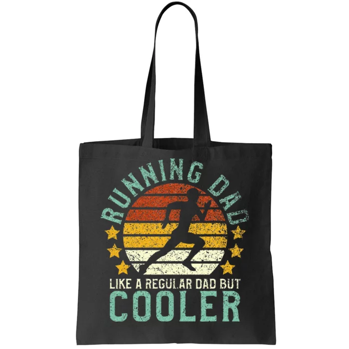 Running Dad Funny Marathon Runner Fathers Day Gift Tote Bag