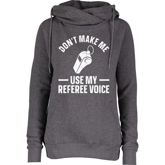 Referee Design For Reffing Ref Sport Referee Womens Funnel Neck Pullover Hood