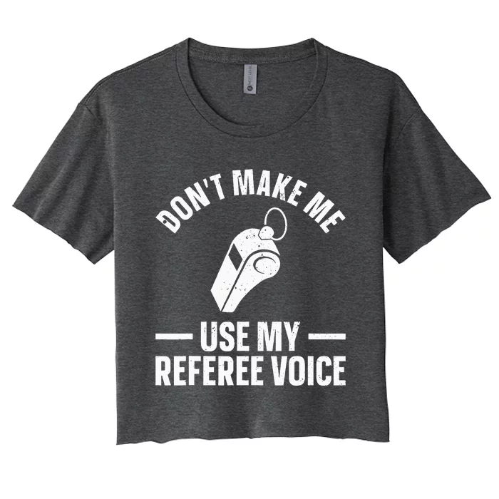 Referee Design For Reffing Ref Sport Referee Women's Crop Top Tee