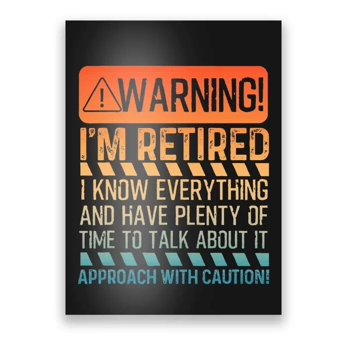 Retirement Design For Women Retiree Retired Poster