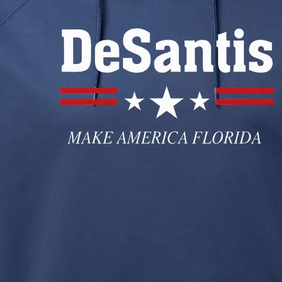 Ron Desantis For President 2024 Election Proud Republican Performance Fleece Hoodie