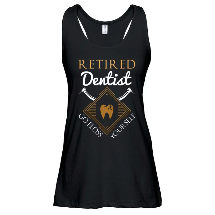 Retired Dentist Funny Dentist Retirement Gift Ladies Essential Flowy Tank