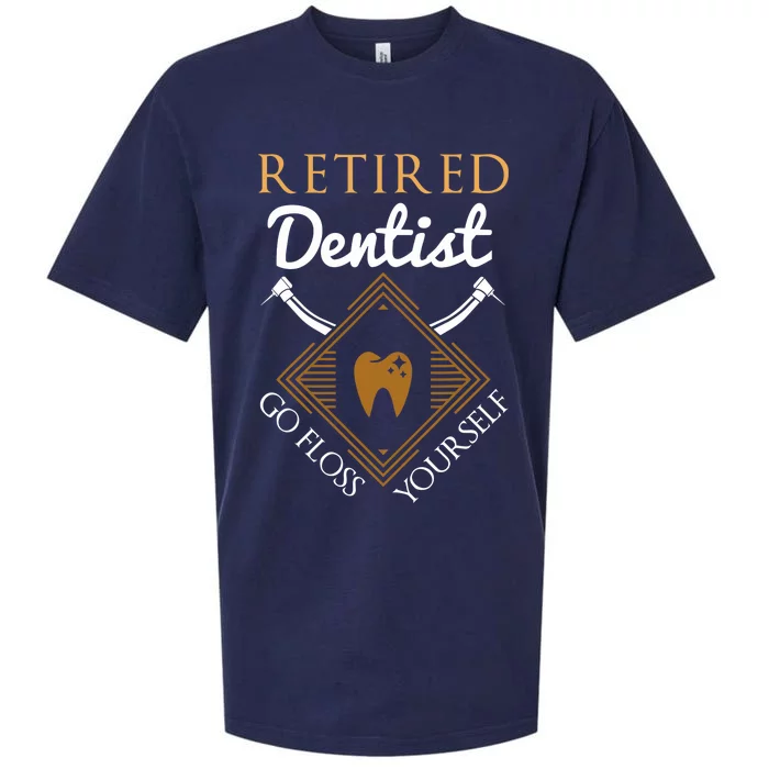 Retired Dentist Funny Dentist Retirement Gift Sueded Cloud Jersey T-Shirt