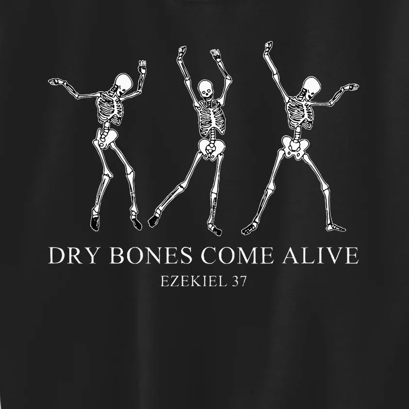 Retro Dry Funny Bones Come Alive Dancing Skeleton Halloween Kids Sweatshirt