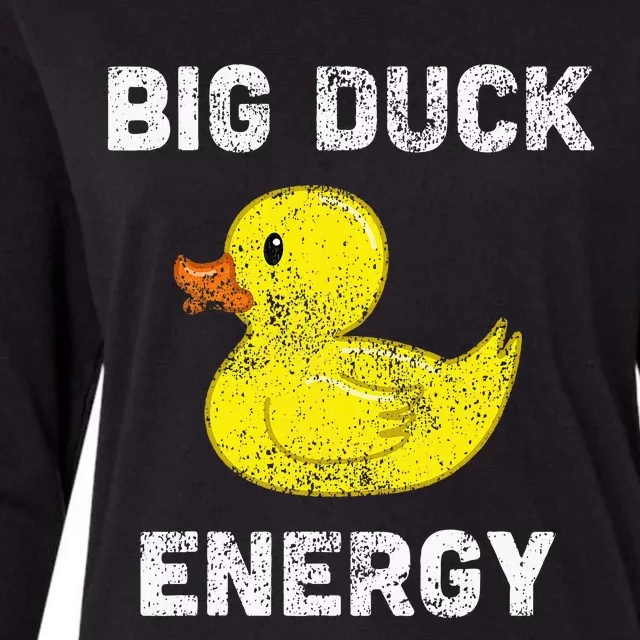 Rubber Ducky Funny Meme Big Duck Energy Womens Cotton Relaxed Long Sleeve T-Shirt