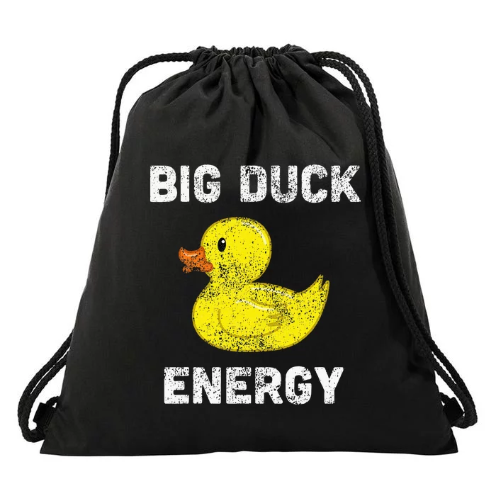 Rubber Ducky Funny Meme Big Duck Energy Drawstring Bag