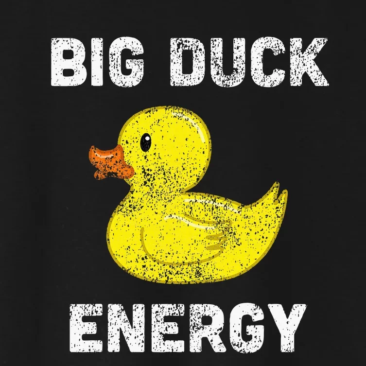 Rubber Ducky Funny Meme Big Duck Energy Women's Crop Top Tee