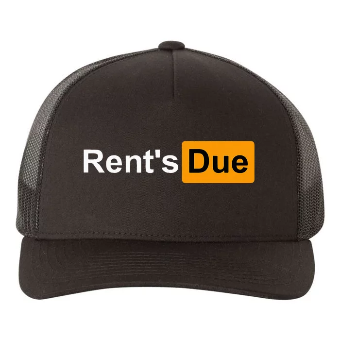 RentS Due Funny Rent Is Due Roommates Bodybuilding Yupoong Adult 5-Panel Trucker Hat