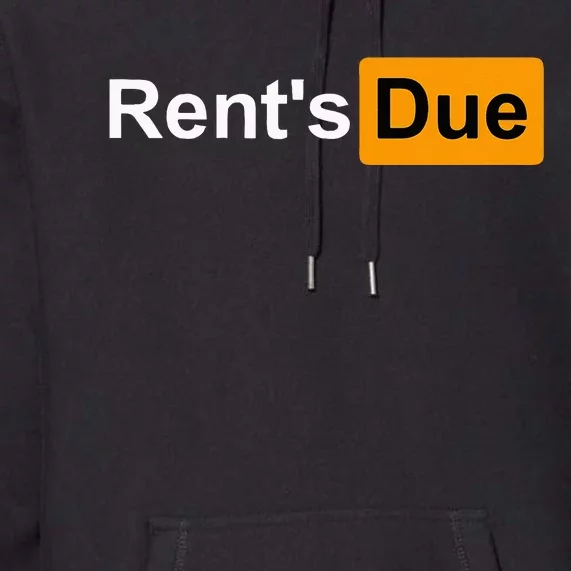 RentS Due Funny Rent Is Due Roommates Bodybuilding Premium Hoodie