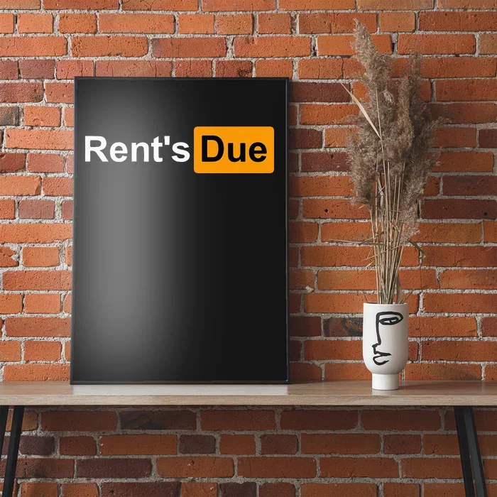 RentS Due Funny Rent Is Due Roommates Bodybuilding Poster