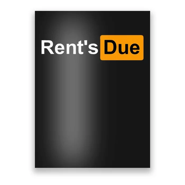 RentS Due Funny Rent Is Due Roommates Bodybuilding Poster