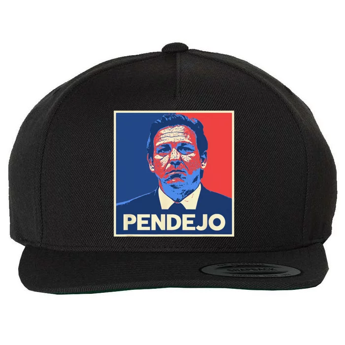 Ron DeSantis Florida Governor Pendejo Anti Desantis Wool Snapback Cap