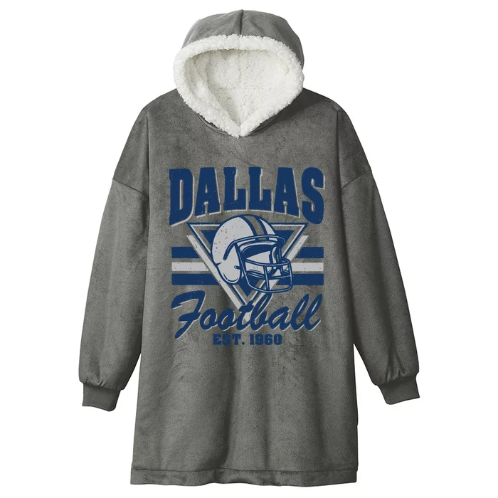 Retro Dallas Football Hooded Wearable Blanket