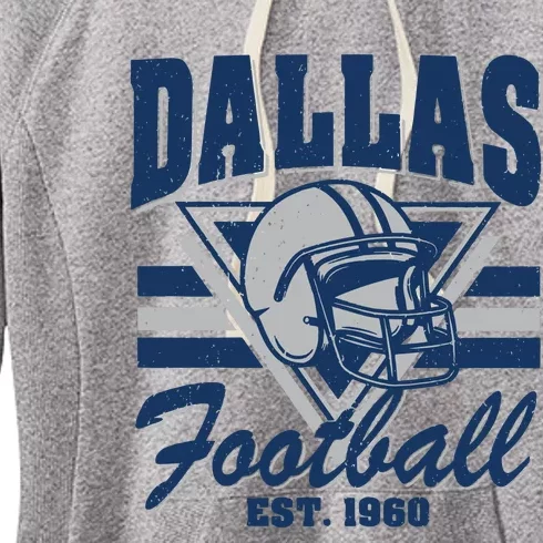 Retro Dallas Football Women's Fleece Hoodie