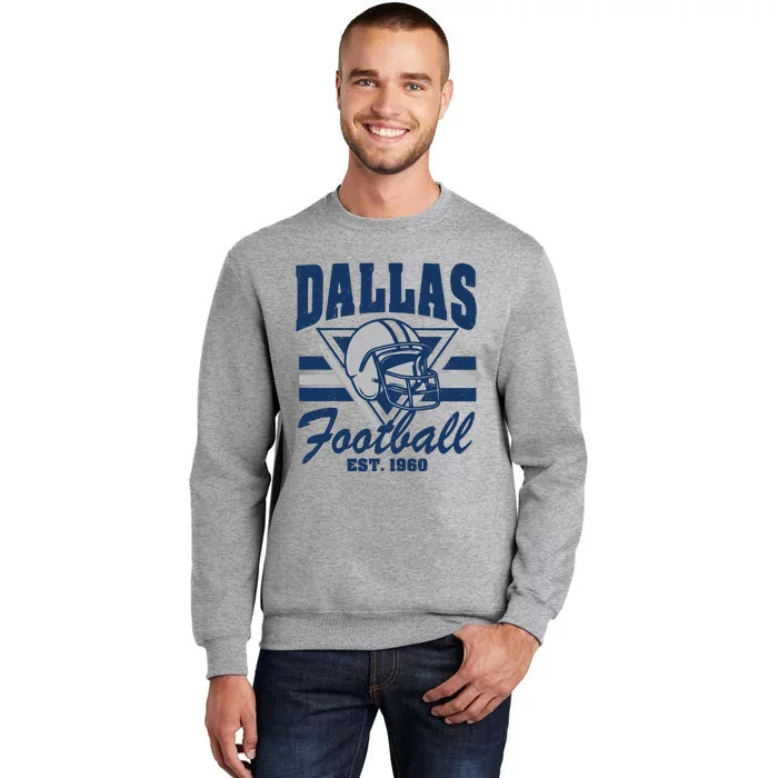 Retro Dallas Football Tall Sweatshirt