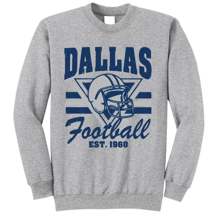 Retro Dallas Football Tall Sweatshirt