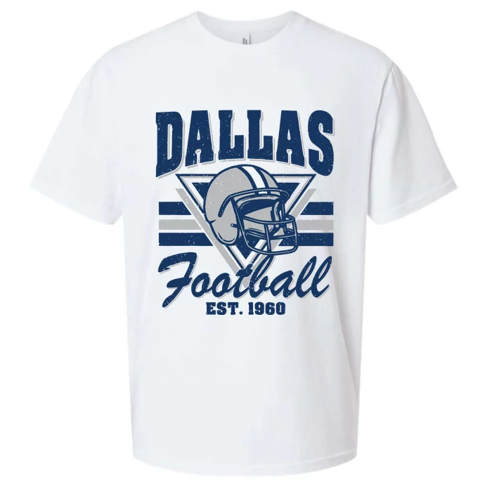 Retro Dallas Football Sueded Cloud Jersey T-Shirt