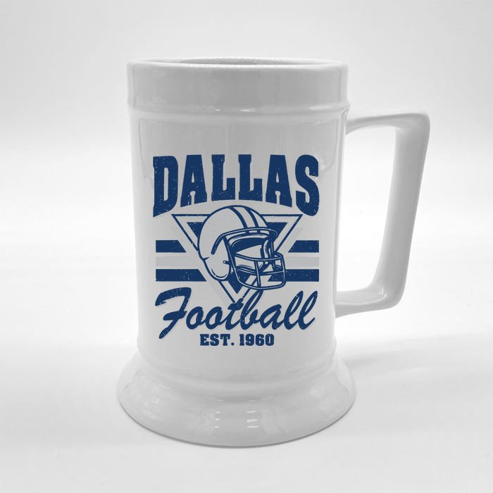 Retro Dallas Football Front & Back Beer Stein