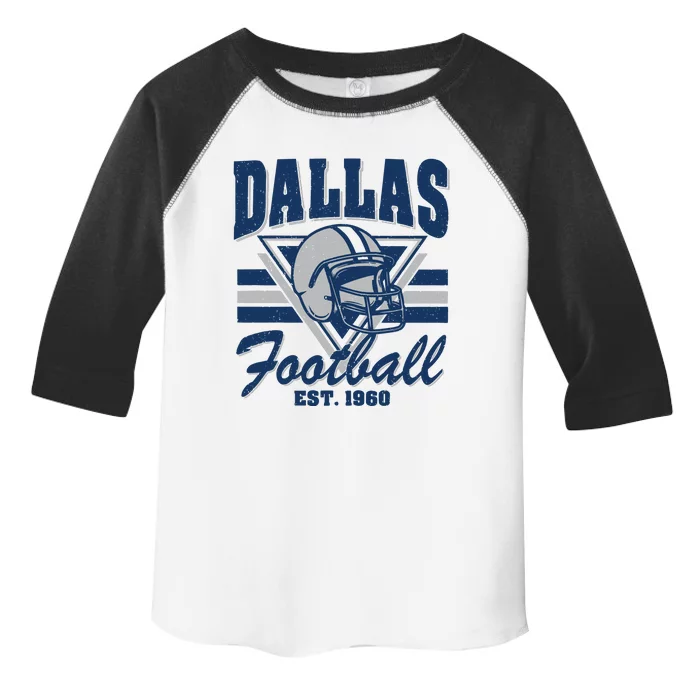 Retro Dallas Football Toddler Fine Jersey T-Shirt