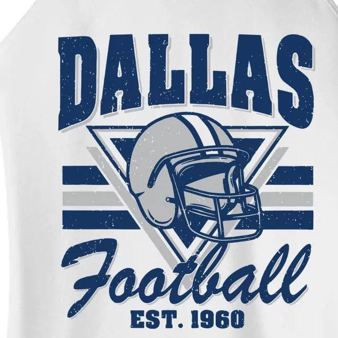 Retro Dallas Football Women’s Perfect Tri Rocker Tank