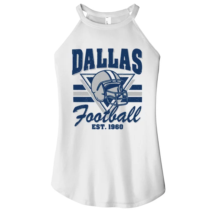 Retro Dallas Football Women’s Perfect Tri Rocker Tank