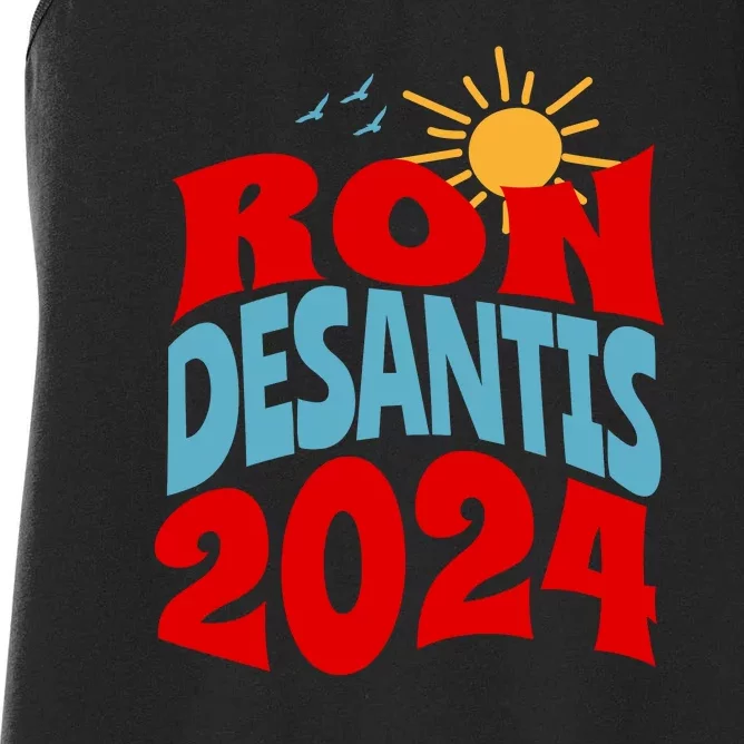 Ron Desantis For President 2024 Conservative Republican Women's Racerback Tank